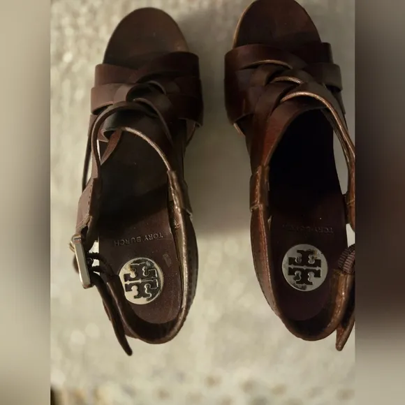 Tory Burch Wedges - Brown - Size:7