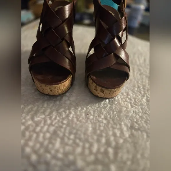 Tory Burch Wedges - Brown - Size:7