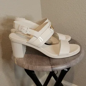 Tory Burch White Leather Sandals