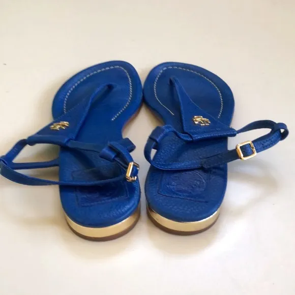 Tory Burch Women Blue Sandals Size 7