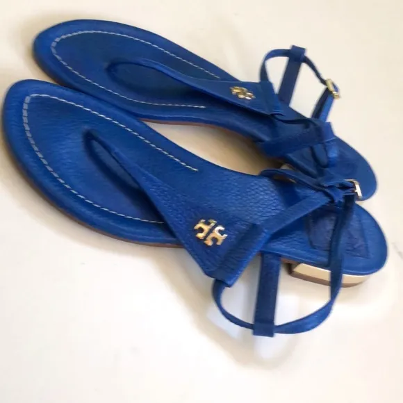 Tory Burch Women Blue Sandals Size 7