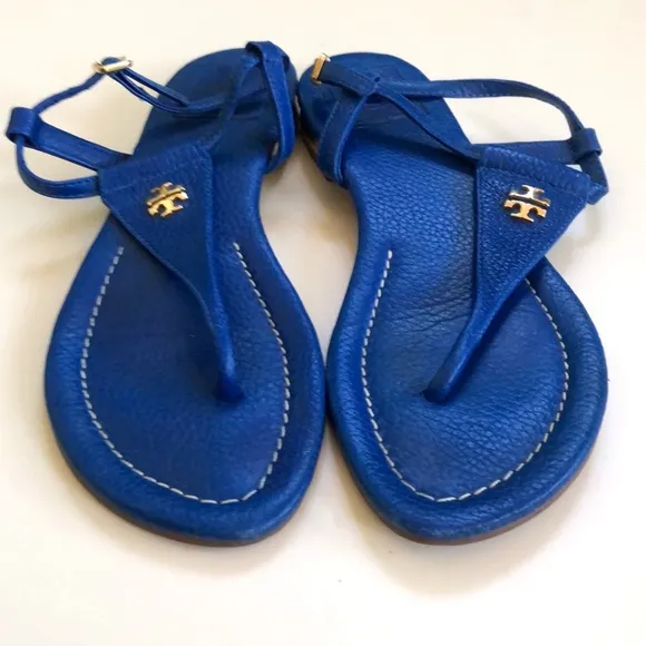 Tory Burch Women Blue Sandals Size 7
