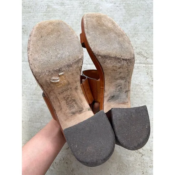 Tory Burch Womens Eleanor Heel Sandals Sz 8