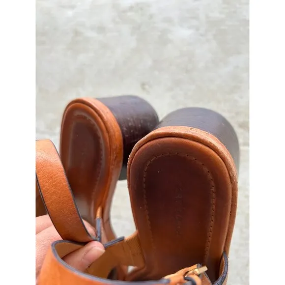 Tory Burch Womens Eleanor Heel Sandals Sz 8