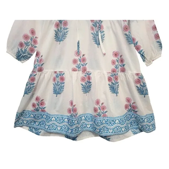 TUCKERNUCK SZ Blockprints Priya Dress Floral Tiered Mini