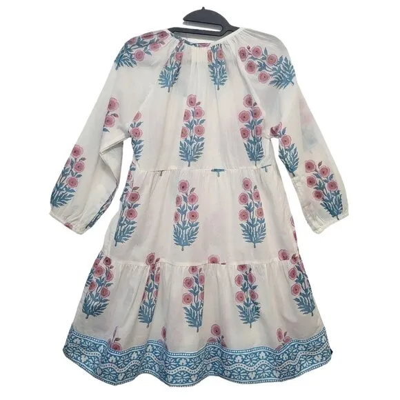 TUCKERNUCK SZ Blockprints Priya Dress Floral Tiered Mini