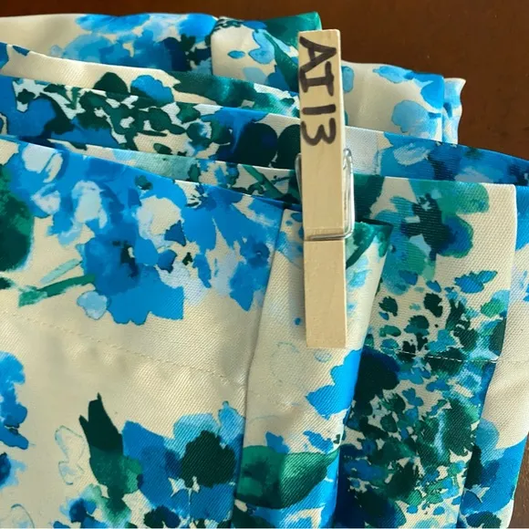 Tuckernuck Water's Edge Hydrangea Kennedy Midi Skirt size xs nwt summer spring