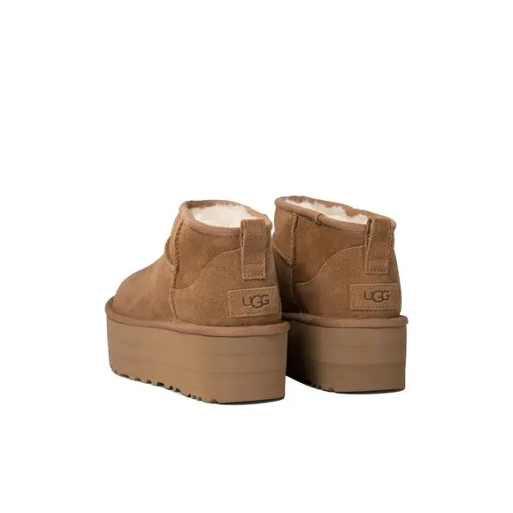 Ugg &quot;classic Ultra Mini Platform&quot; Ankle Boots Size US 9