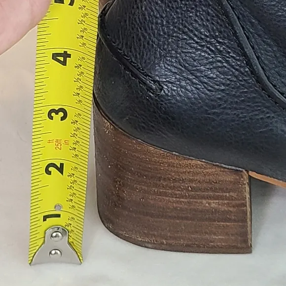 UGG Annie Womens 10 Western Stack Chunky Heel Zip Up Leather Booties Cowgirl