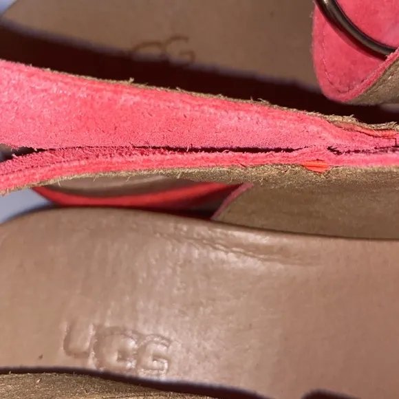 Ugg April Coral Platform Espadrille Shoes