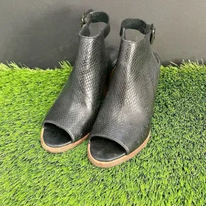 UGG Audrey Snake Heeled Ankle Pump