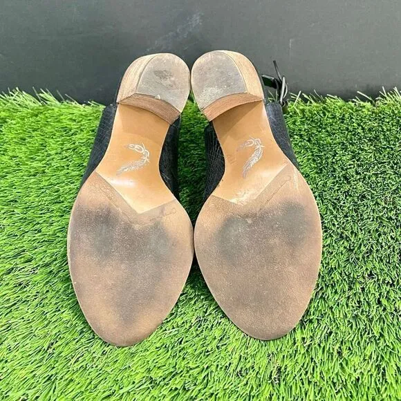 UGG Audrey Snake Heeled Ankle Pump