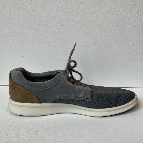 UGG Hepner Gray Woven Weave SuedeLace Up Oxfords Casual Shoes, men’s size 9.5