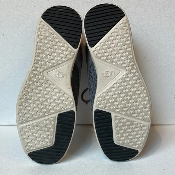 UGG Hepner Gray Woven Weave SuedeLace Up Oxfords Casual Shoes, men’s size 9.5