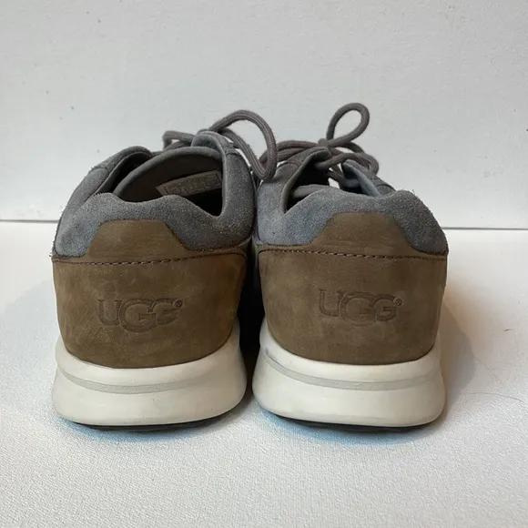 UGG Hepner Gray Woven Weave SuedeLace Up Oxfords Casual Shoes, men’s size 9.5