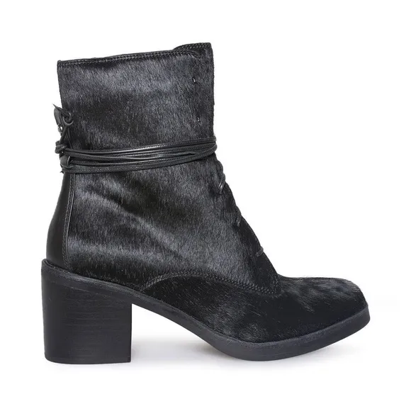Ugg Oriana calf hair boots black