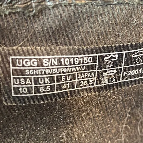UGG Oriana Exotic Lace Up Calf Hair Ankle Boots Women's Size 10