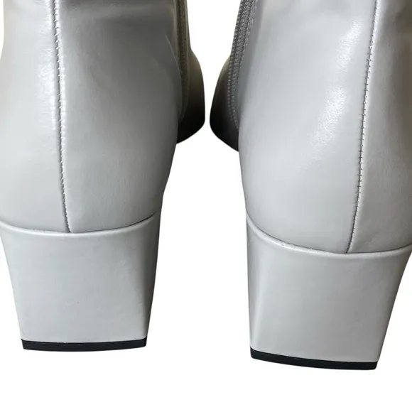 Vagabond Tessa sz 40 Gray ‘Steel’ Square Toe Boot with Block Heel, New in Box