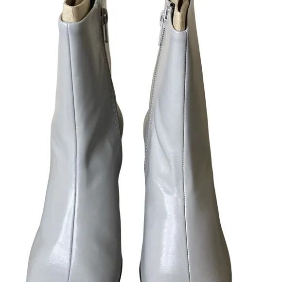 Vagabond Tessa sz 40 Gray ‘Steel’ Square Toe Boot with Block Heel, New in Box