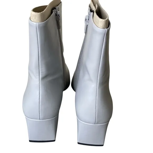 Vagabond Tessa sz 40 Gray ‘Steel’ Square Toe Boot with Block Heel, New in Box
