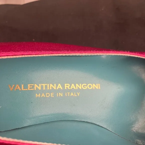 Valentina Rangoni fuchsia Satin Star Embellished Pumps
