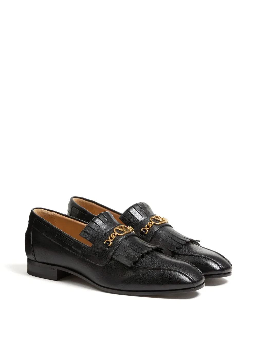 Valentino Garavani V Logo Signaure Läder Loafers
