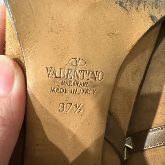 Valentino Rockstud Suede Block Heel Boots 37.5