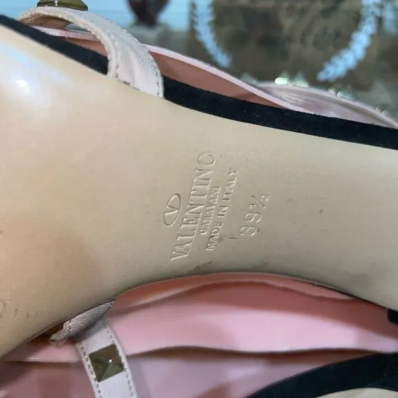 Valentino Patent Rockstud Caged Pumps