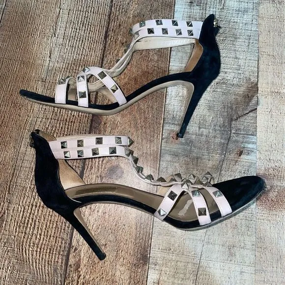 Valentino Patent Rockstud Caged Pumps