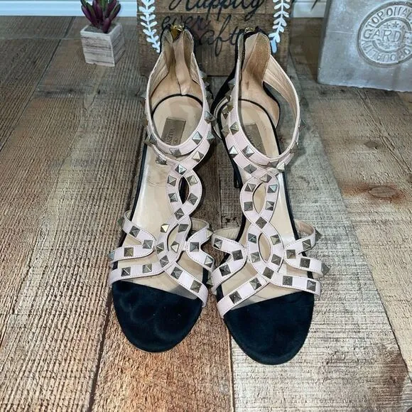 Valentino Patent Rockstud Caged Pumps