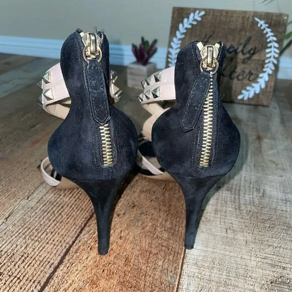 Valentino Patent Rockstud Caged Pumps
