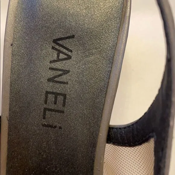 VANELI LEATHER MESH SANDALS.  NEW