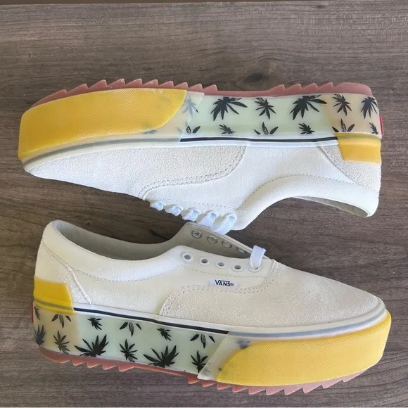 Vans Era Stacked LX Palm Tree Low Top Unisex Platform Shoe Size 10.5 or 9 #B1650