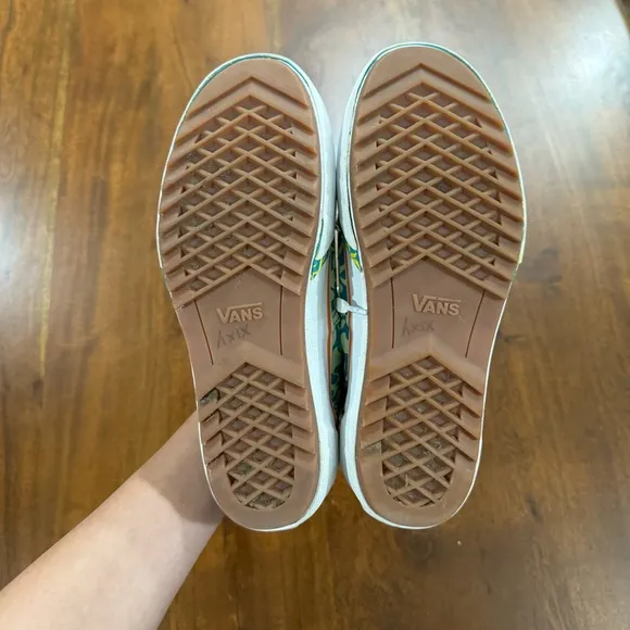 Vans Era Stacked Wavy Daze Platform Shoes Tile Blue Green Womens Size 9