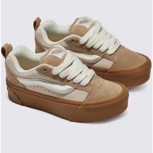 VANS Knu Stack Platform Sneakers light tan Sz 8