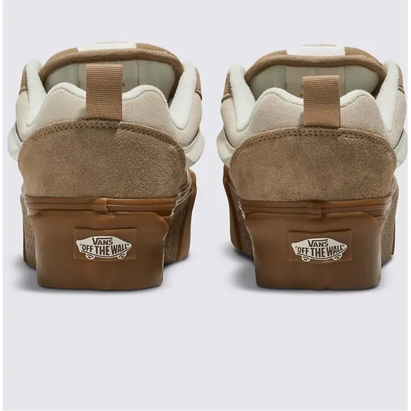 VANS Knu Stack Platform Sneakers light tan Sz 8