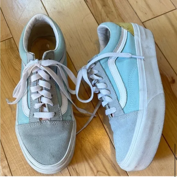 Vans Old Skool Platform Pastel ColorblockSneakers size six (6)