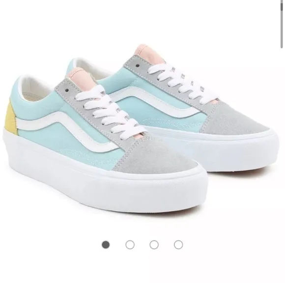 Vans Old Skool Platform Pastel ColorblockSneakers size six (6)