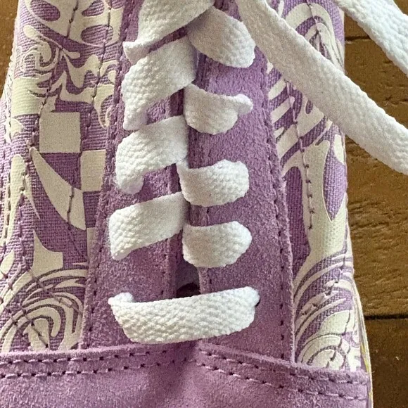 VANS Old Skool Wavy Daze Platform Sneakers Lavender Purple Women's Shoes SIZE 6
