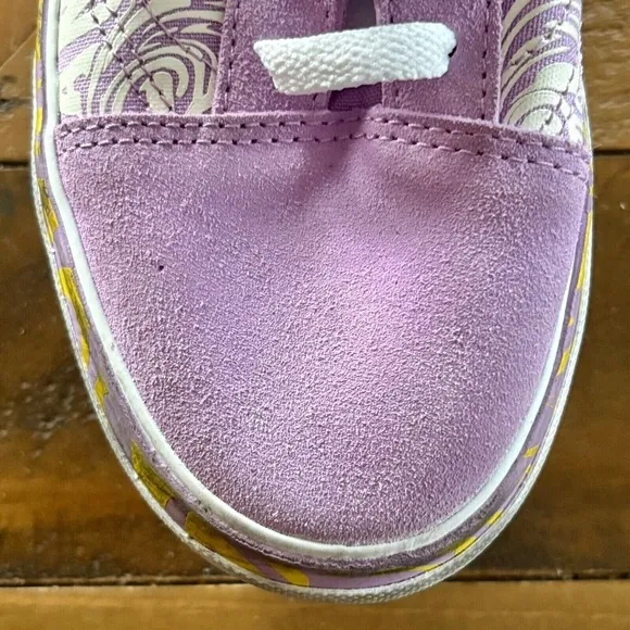 VANS Old Skool Wavy Daze Platform Sneakers Lavender Purple Women's Shoes SIZE 6