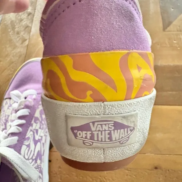 VANS Old Skool Wavy Daze Platform Sneakers Lavender Purple Women's Shoes SIZE 6