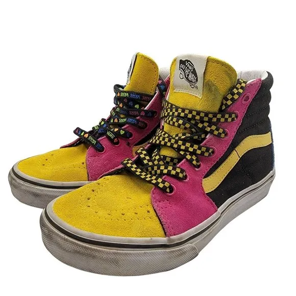 Vans SK8-Hi 2 Platform Kids Size 3 Vans Beads Multi Color Love Laces - 721454