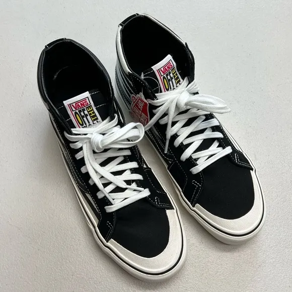 VANS | Sk8-Hi Pro 138 SF Stripe Black &amp; Marshmallow Skate Shoes