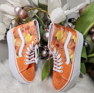 VANS SK8 High Taper Stackform Shoes Womens Platform Orange SneakersSize7.5 new
