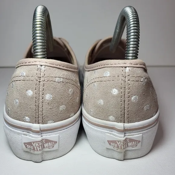 Vans Suede Polka Dot Authentic Platform 2.0 Beige Shoes Women's Size 9