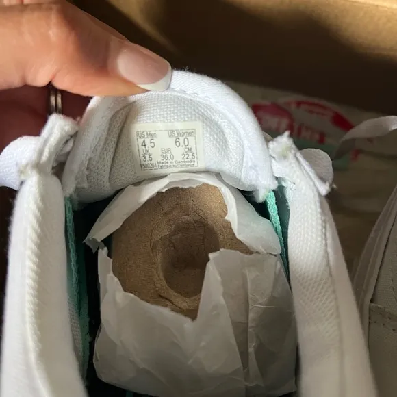 Vans White and Yellow Cartoon Sneakers