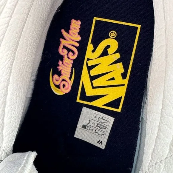 Vans x Sailor Moon Sk8-Hi Stacked Women's 6 White Platform Shoe Sneaker