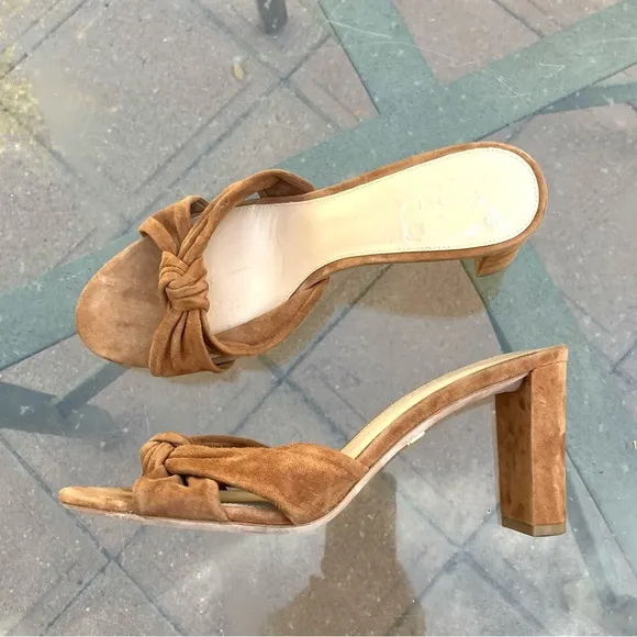 Veronica Beard Brown Suede Sandals Sz 9.5