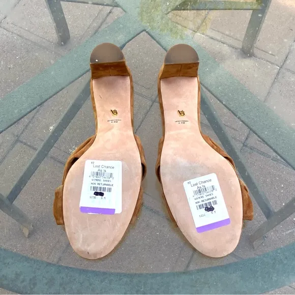 Veronica Beard Brown Suede Sandals Sz 9.5