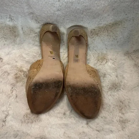 Veronica beard Cork Dali Platform Heel, size 8